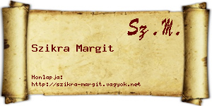 Szikra Margit névjegykártya