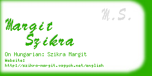 margit szikra business card